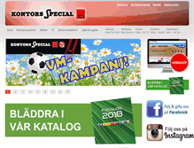 Tablet Screenshot of kontorsspecial.com